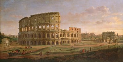 View of the Colosseum with the arch of Constantine by Gaspar van Wittel